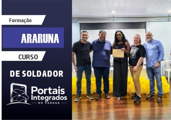 Araruna: Vereador Wagner Malaco prestigia entrega de certificado de conclusão de curso de soldador