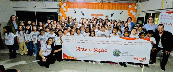 Quarto Centenário: Projeto Cidadão do Futuro recebeu novos equipamentos musicais em mais uma importante ação de parceria com a Copacol 